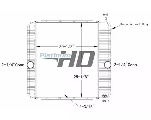 INTERNATIONAL 4300 RADIATOR ASSEMBLY