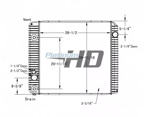 INTERNATIONAL 4300 RADIATOR ASSEMBLY