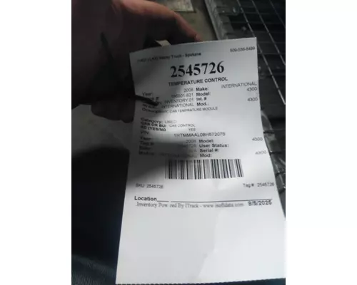 INTERNATIONAL 4300 TEMPERATURE CONTROL
