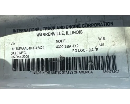 INTERNATIONAL 4300 Vehicle For Sale