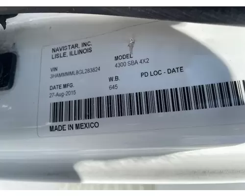 INTERNATIONAL 4300 Vehicle For Sale