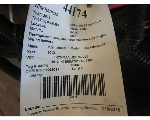 INTERNATIONAL 4300 WIRING HARNESS