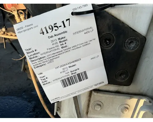 INTERNATIONAL 4400 LP Cab Assembly