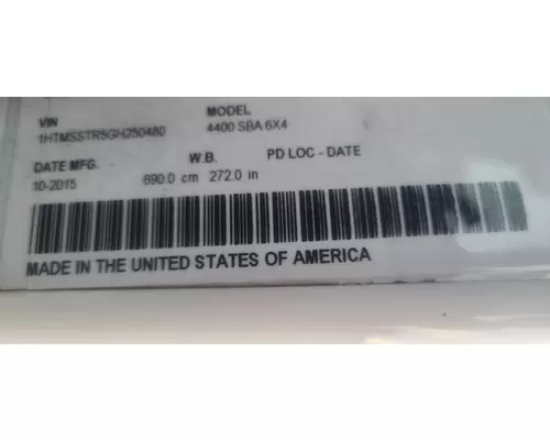 INTERNATIONAL 4400 Complete Vehicle