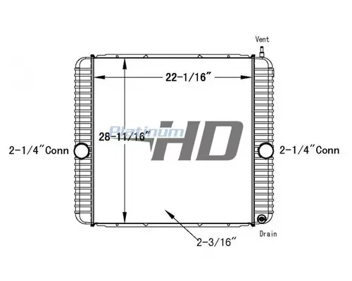 INTERNATIONAL 4400 RADIATOR ASSEMBLY