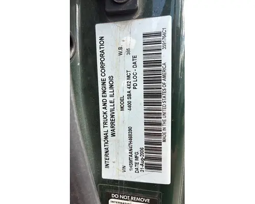 INTERNATIONAL 4400 WHOLE TRUCK FOR RESALE
