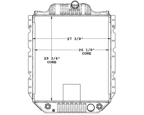 INTERNATIONAL 4600 Radiator