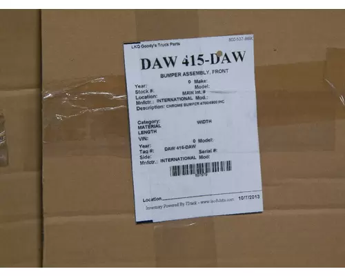 INTERNATIONAL 4700 1990-2002 BUMPER ASSEMBLY, FRONT