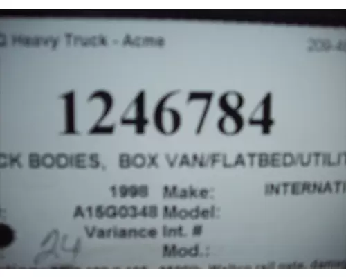 INTERNATIONAL 4700 TRUCK BODIES, BOX VANFLATBEDUTILITY