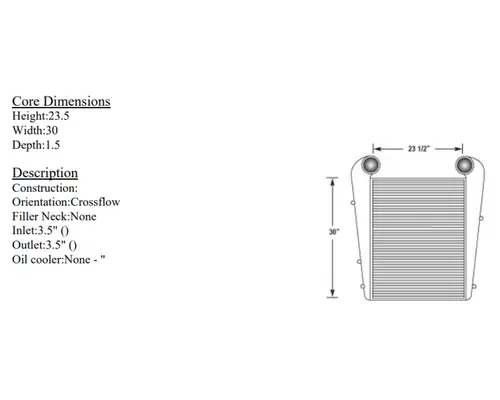 INTERNATIONAL 4800 Charge Air Cooler (ATAAC)