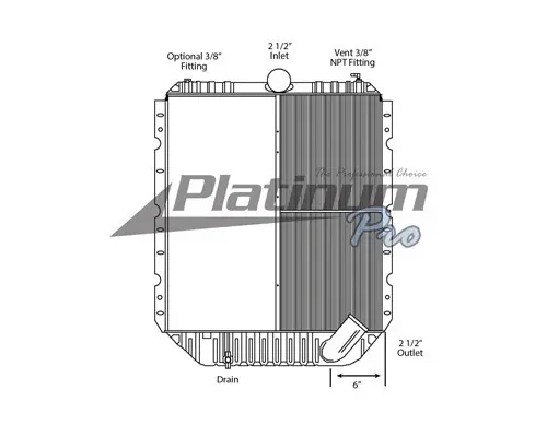 INTERNATIONAL 4900 RADIATOR ASSEMBLY OEM# 1697273C1, 1697273C2 ...