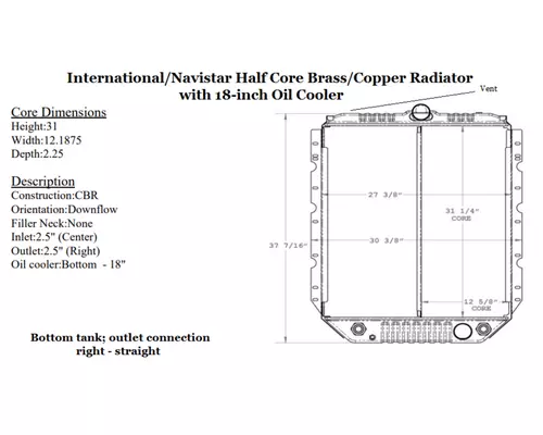 INTERNATIONAL 4900 Radiator