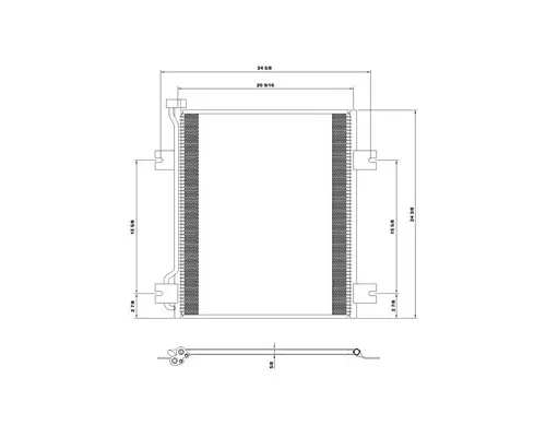 INTERNATIONAL 5600I AIR CONDITIONER CONDENSER