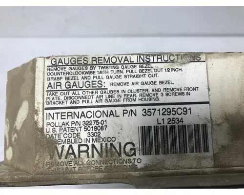 INTERNATIONAL 5600I Dash Assembly