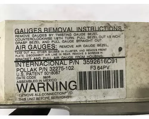 INTERNATIONAL 5600I Dash Assembly