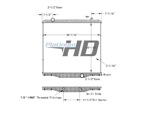 INTERNATIONAL 5600I RADIATOR ASSEMBLY