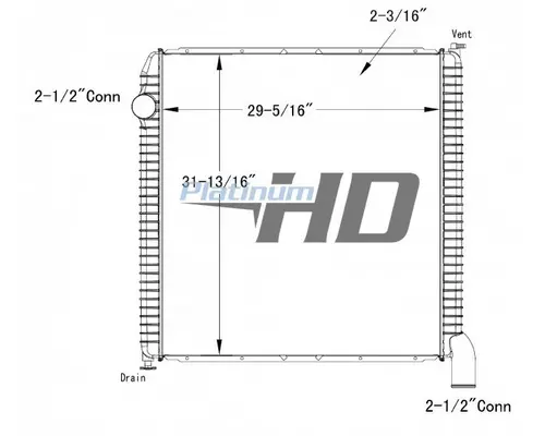 INTERNATIONAL 5600I RADIATOR ASSEMBLY