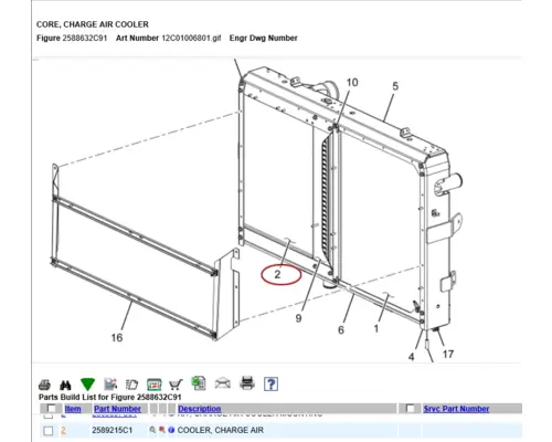 INTERNATIONAL 5900i Charge Air Cooler (ATAAC)