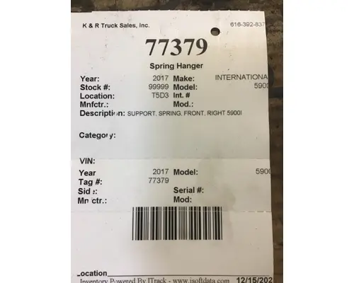 INTERNATIONAL 5900i Frame Horn