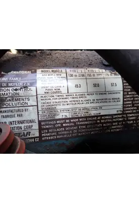 INTERNATIONAL 7.3 DIESEL Engine Assembly