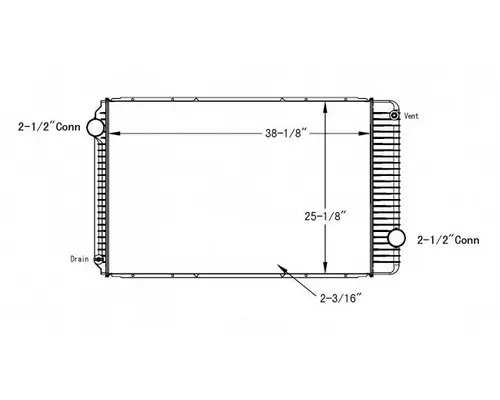 INTERNATIONAL 7300 RADIATOR ASSEMBLY