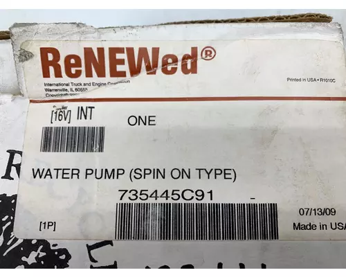 INTERNATIONAL 735445C91 Water Pump