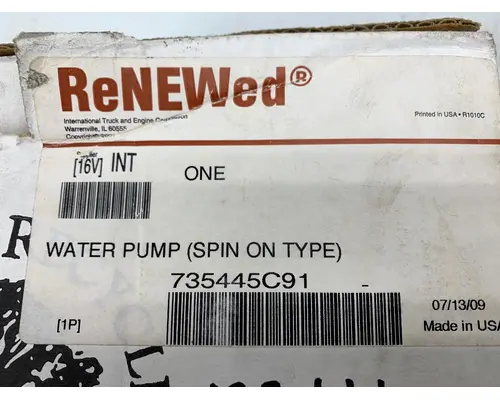 INTERNATIONAL 735445C91 Water Pump