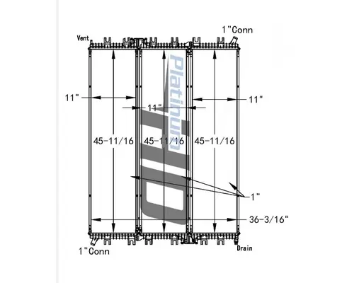 INTERNATIONAL 7400 RADIATOR ASSEMBLY