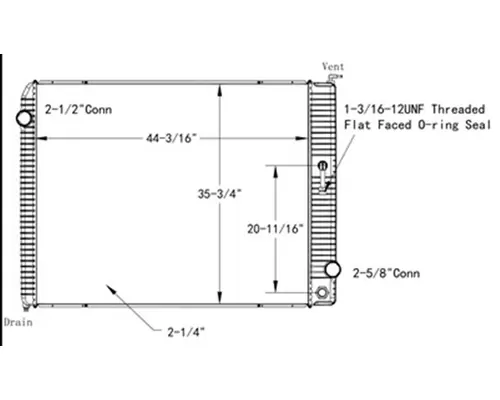 INTERNATIONAL 7400 RADIATOR ASSEMBLY