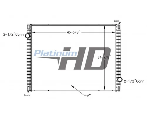INTERNATIONAL 7400 RADIATOR ASSEMBLY