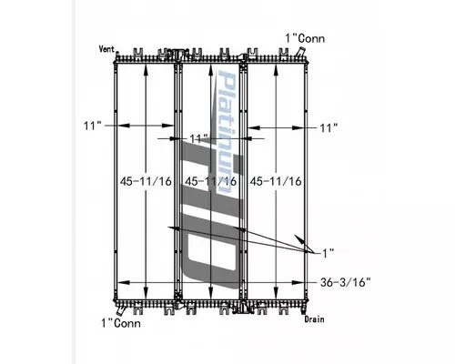 INTERNATIONAL 7400 RADIATOR ASSEMBLY