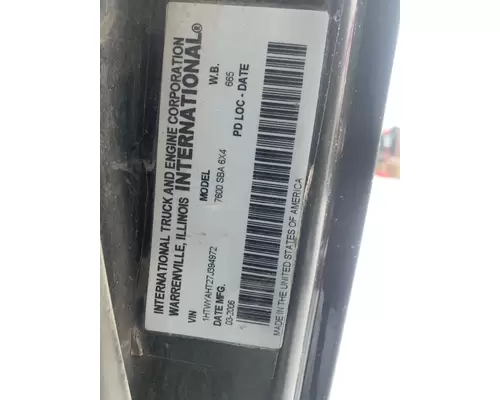 INTERNATIONAL 7600 Cab Mount