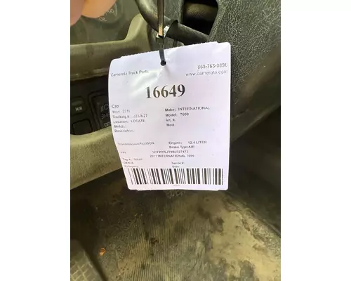 INTERNATIONAL 7600 Cab
