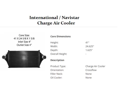 INTERNATIONAL 7600 Charge Air Cooler (ATAAC)