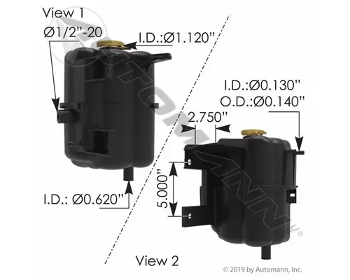 INTERNATIONAL 7600 Coolant Reservoir