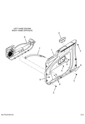 INTERNATIONAL 7600 Door Panel (Trim)