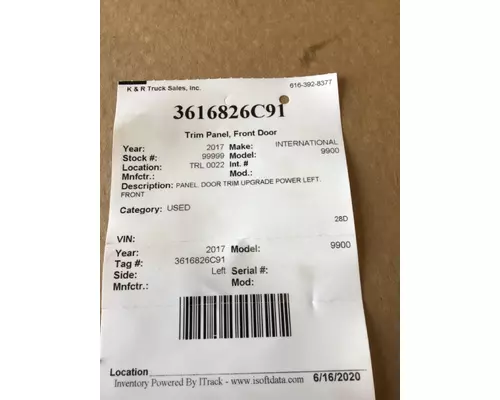INTERNATIONAL 7600 Interior Trim Panel