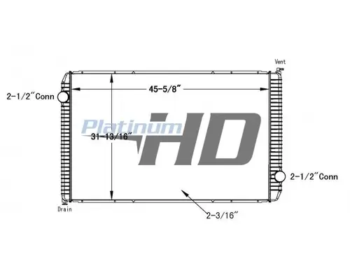 INTERNATIONAL 7600 RADIATOR ASSEMBLY