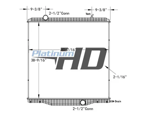 INTERNATIONAL 7600 RADIATOR ASSEMBLY