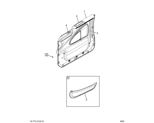 INTERNATIONAL 7600 Trim Panel, Front Door