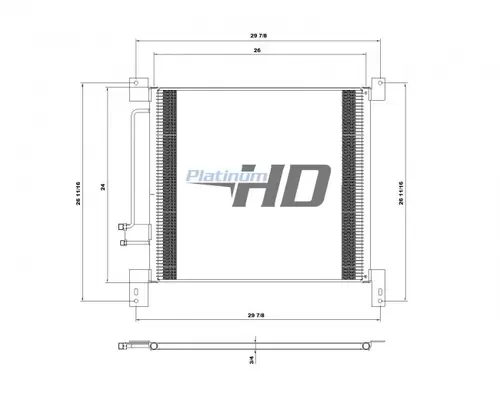 INTERNATIONAL 8100 AIR CONDITIONER CONDENSER