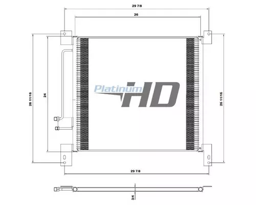 INTERNATIONAL 8100 AIR CONDITIONER CONDENSER