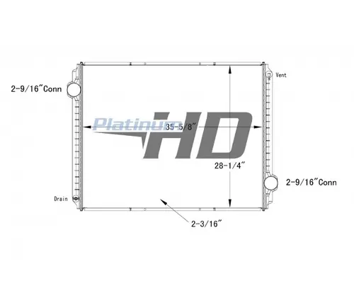 INTERNATIONAL 8100 RADIATOR ASSEMBLY