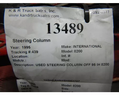 INTERNATIONAL 8200 Steering Column