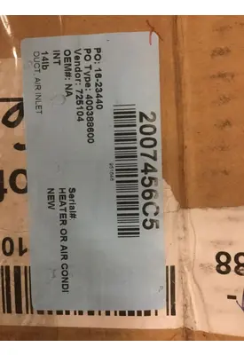 INTERNATIONAL 8300 Heater or Air Conditioner Parts, Misc.