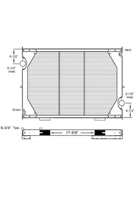 INTERNATIONAL 8300 RADIATOR ASSEMBLY