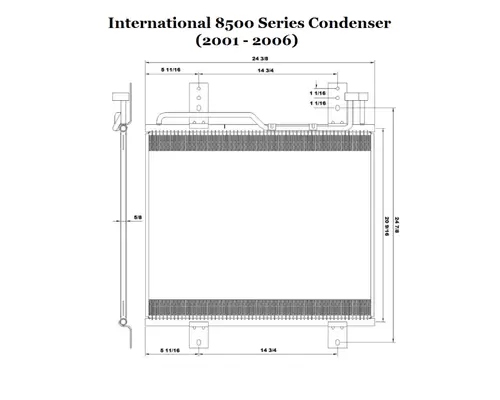 INTERNATIONAL 8500 Condenser