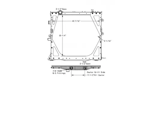 INTERNATIONAL 8500 RADIATOR ASSEMBLY