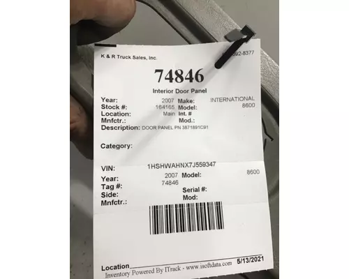 INTERNATIONAL 8600 Door Panel (Trim)