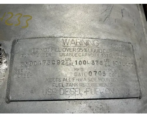 INTERNATIONAL 8600 Fuel Tank